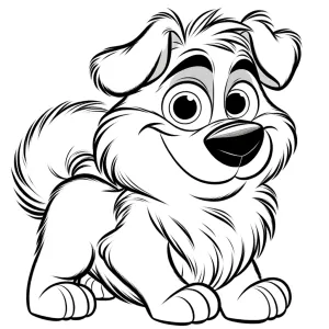 Happy Cartoon Dog
