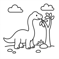 Brachiosaurus Coloring Pages