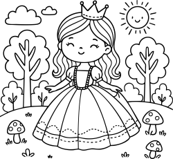 Princess In Garden