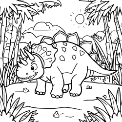 Stegosaurus Watching Horizon