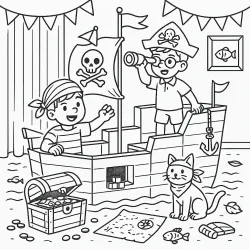 Pirate Pretend Play With Treasure Chest