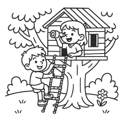 Treehouse Explorer With Telescope